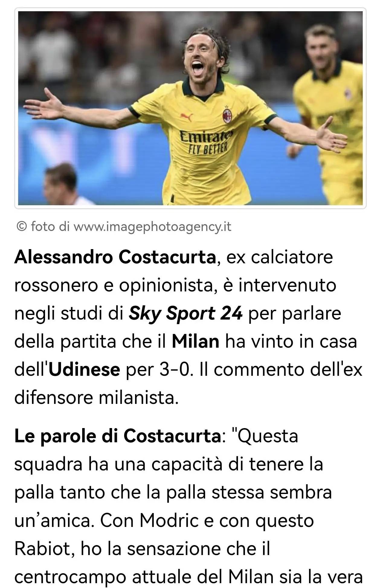 开云sport-关于米兰城德比战大胜乌迪内斯，继续保持不败的信息